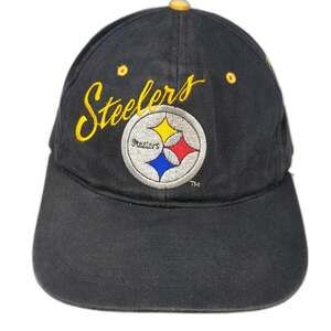 Pittsburgh Steelers NFL AJD Snapback Hat Black One Size Script Green Underbrim